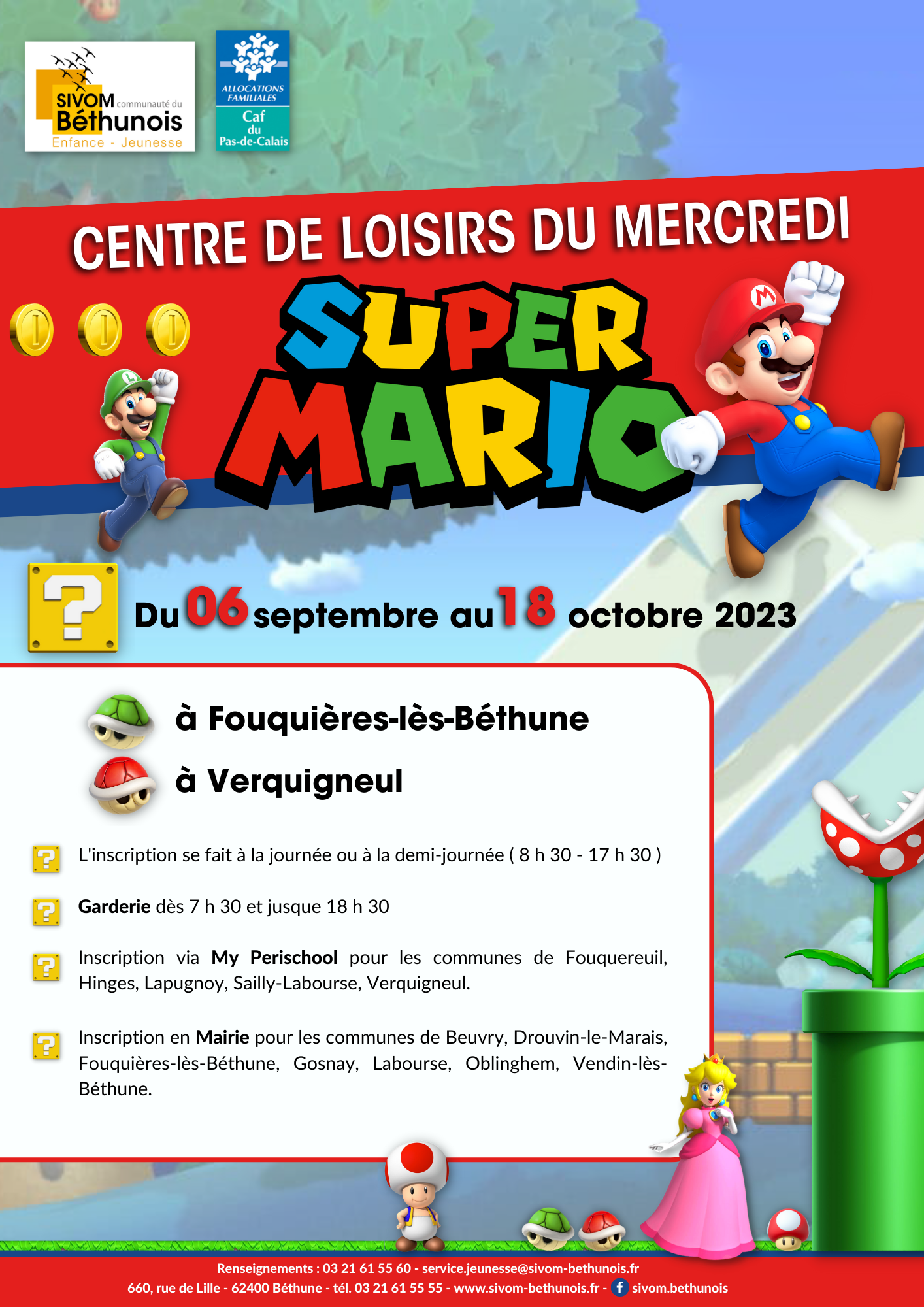 Centre de loisirs du mercredi - Super Mario